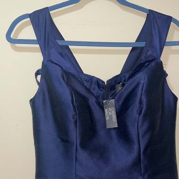 Womens New RARE XSCAPE Vintage Off-Shoulder
Mermaid Navy Evening Formal … - Picture 3 of 13